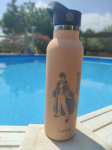 Botella termo reutilizable Melocotón