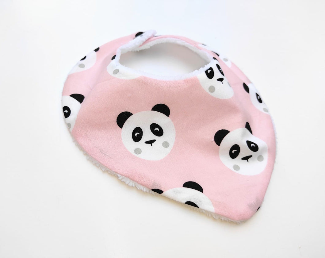 bandana Pandas rosa Merakiheartmade
