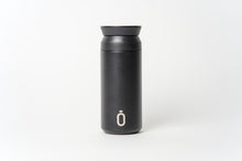 Cargar imagen en el visor de la galería, Botella termo reutilizable Negra café 350ml
