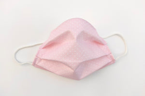 Mascarilla topitos rosa merakiheartmade