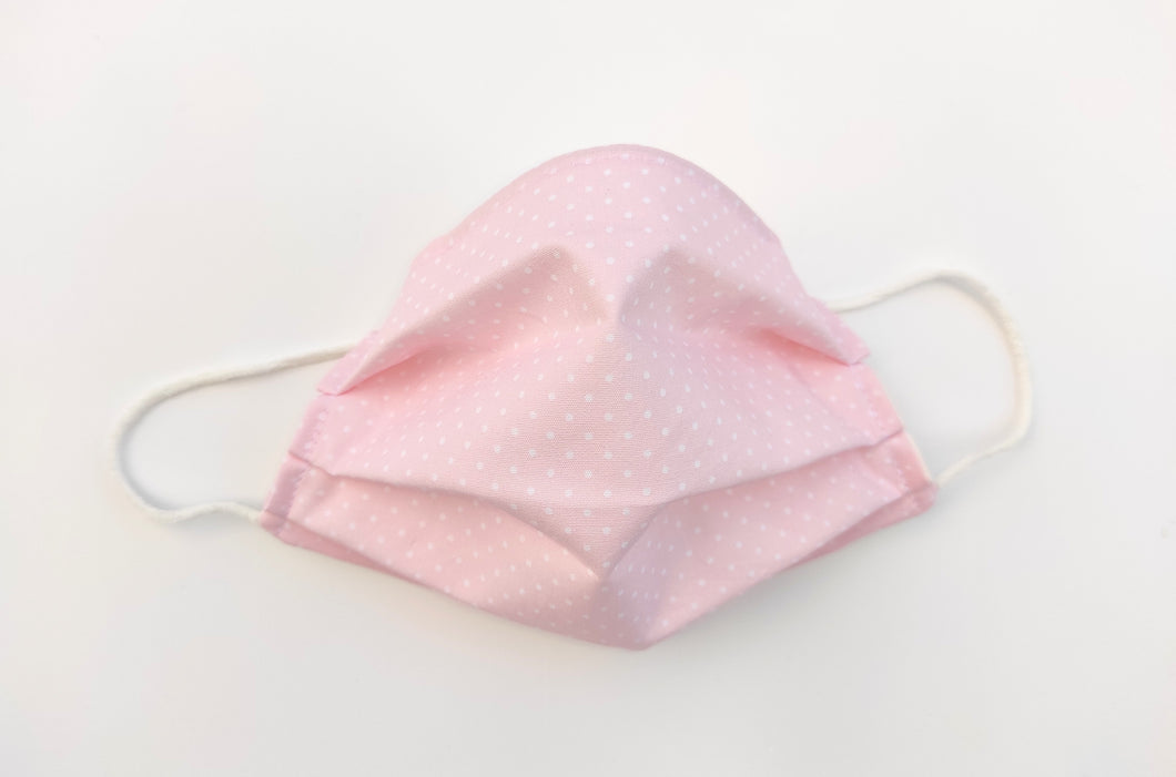 Mascarilla topitos rosa merakiheartmade
