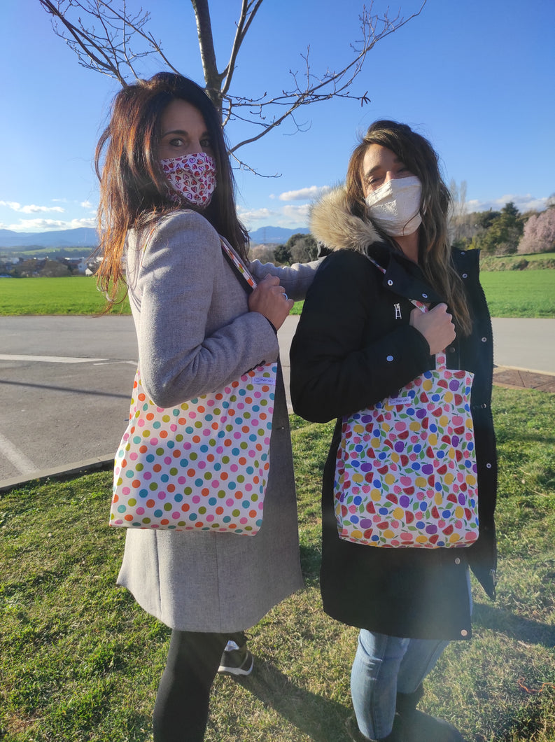Bolsa de tela deseos frutas  Merakiheartmade