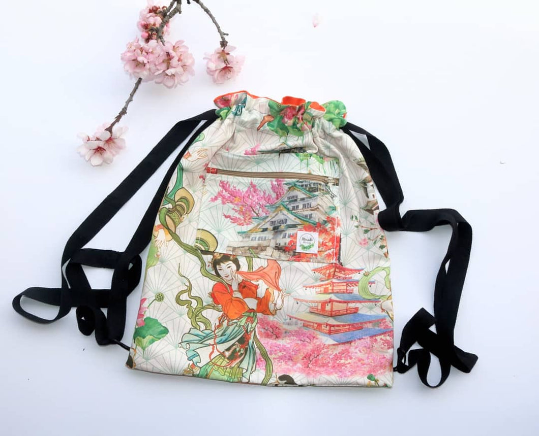 Mochila / Tote Bag Oriental Merakiheartmade