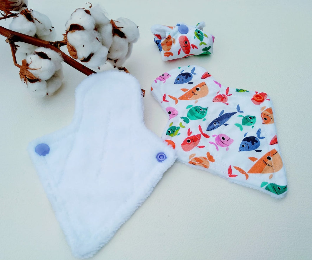 COMPRESA / SALVASLIP PECES DE COLORES - Meraki Heartmade