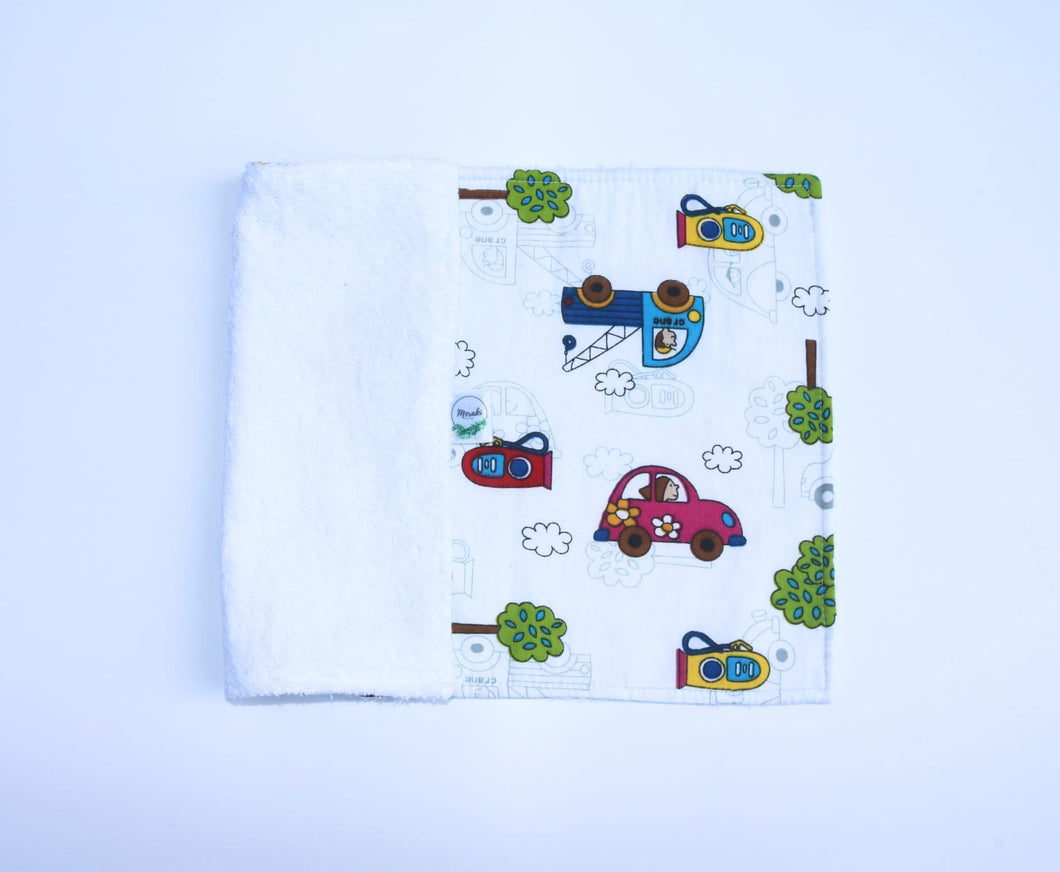 TOALLITA / ABSORBE BABAS COCHES Y ARBOLES - Meraki Heartmade